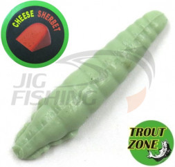 Мягкие приманки Trout Zone Paddle 1.6&quot; #Olive Cheese/Sherbet