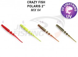 Мягкие приманки Crazy Fish Polaris 2.2&quot; Mix 64