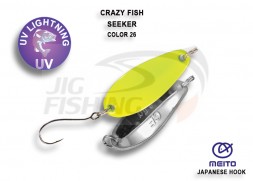 Блесна колеблющаяся Crazy Fish Seeker 2.5gr #26