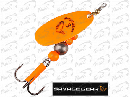 Блесна вращ. Savage Gear Caviar Spinner #3 9.5gr 06-Fluo Orange