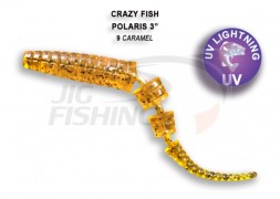 Мягкие приманки Crazy Fish Polaris 3&quot; 09 Caramel
