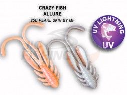 Мягкие приманки Crazy Fish Allure 1.1&quot; 25D  Pearl Skin By Mf