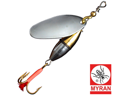Вращающаяся блесна Myran Agat 3gr #Silver