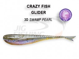 Мягкие приманки Crazy Fish Glider 2.2&quot;  3D Swamp Pearl