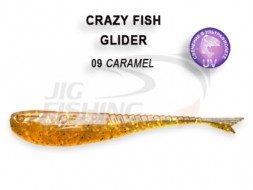 Мягкие приманки Crazy Fish Glider 2.2&quot;  09 Caramel