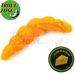 Мягкие приманки Trout Zone Brook 1.3&quot; #Peach Cheese (10шт/уп)