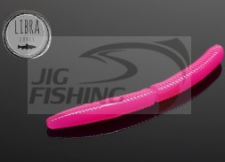 Силиконовые приманки Libra Lures Fatty D Worm 55mm #019 Hot Pink