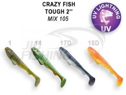 Мягкие приманки Crazy Fish Tough 2&quot; #Mix 105