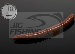 Силиконовые приманки Libra Lures Fatty D Worm 55mm #038 Brown