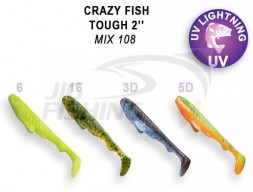Мягкие приманки Crazy Fish Tough 2&quot; #Mix 108