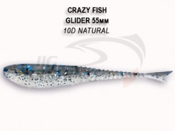 Мягкие приманки Crazy Fish Glider 2.2&quot; 10D Natural