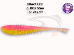Мягкие приманки Crazy Fish Glider 2.2&quot; 13D Peach