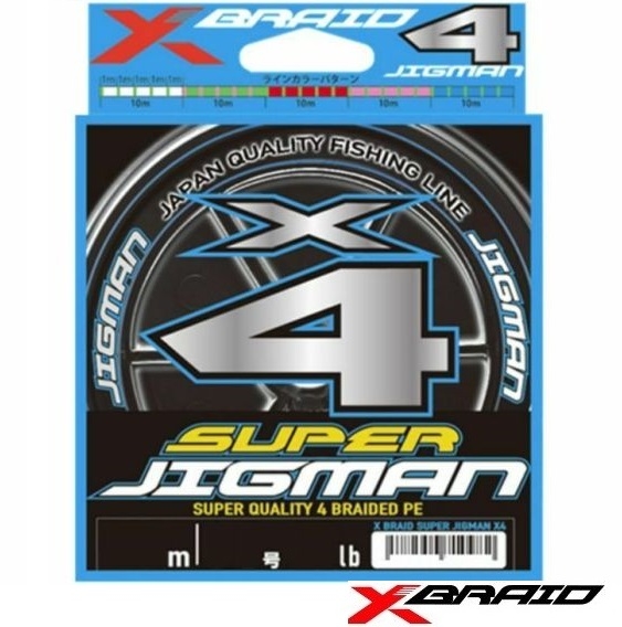 X-Braid Super Jigman X4 200m 4Color