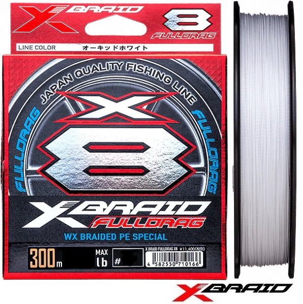 X-Braid Fulldrag X8 300m White