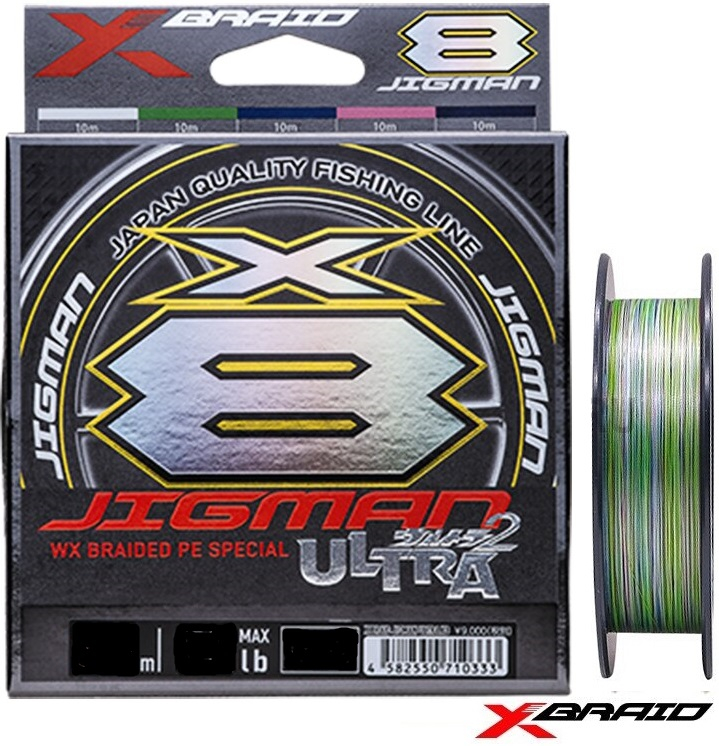 X-Braid Jigman Ultra X8 HP 200m Multicolor