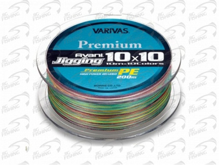 Шнур Varivas Avani Jigging 10x10 Premium 200m #0.6 0.128mm 	5.49kg