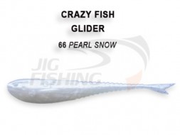 Мягкие приманки Crazy Fish Glider 2.2&quot;  66 Pearl Snow