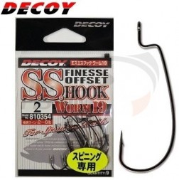 Крючки Офсетные Decoy S.S. Hook Worm 19 #1