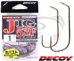 Крючки для джиг-головок Decoy Jig-53F 60 Limerick-F #2