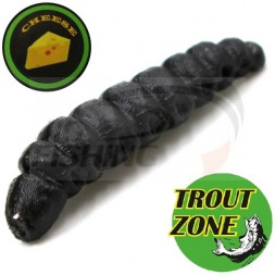 Мягкие приманки Trout Zone Dragonfly Larva 1.2&quot; #Black Cheese