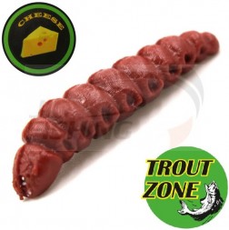 Мягкие приманки Trout Zone Dragonfly Larva 1.2&quot; #Red Brown Cheese