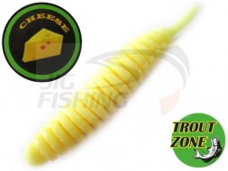Мягкие приманки Trout Zone Ribber Pupa 1.8&quot; Yellow Cheese