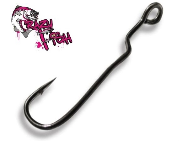 Crazy Fish Offset Joint Worm Hook