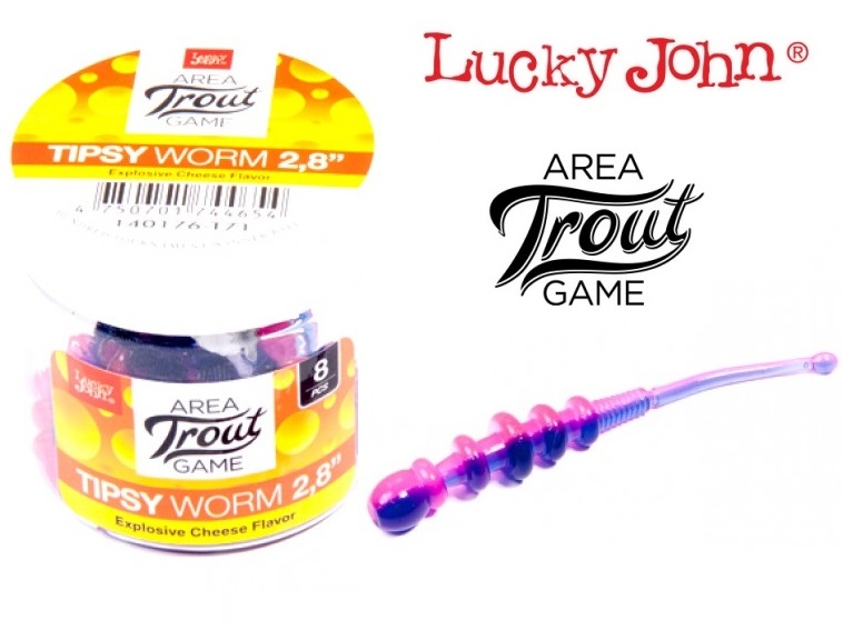 Lucky John Tipsy Worm 2.8"