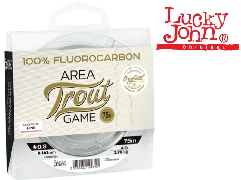 Lucky John Fluorocarbon Pink 75m