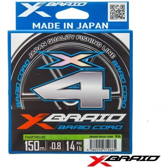 X Braid Cord X4 150m Chartreuse