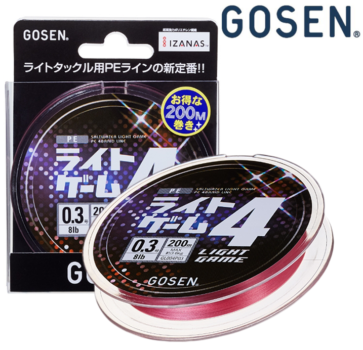 Gosen Light Game X4 200m Pink