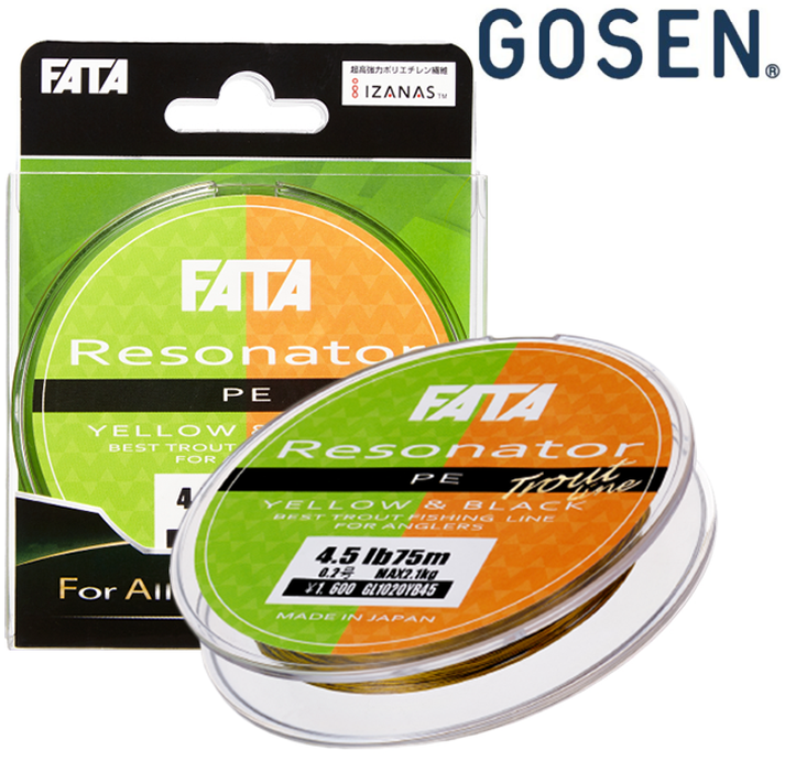 Gosen Fata Resonator PE Yellow/Bl 75m