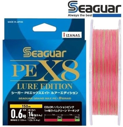 Kureha Seaguar R18 Seabass Flash Green PE X8 Braid Line #0.6 #0.8