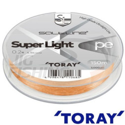 Шнур Toray Saltline Super Light PE 150m Orange #0.3 0.09mm 2.8kg