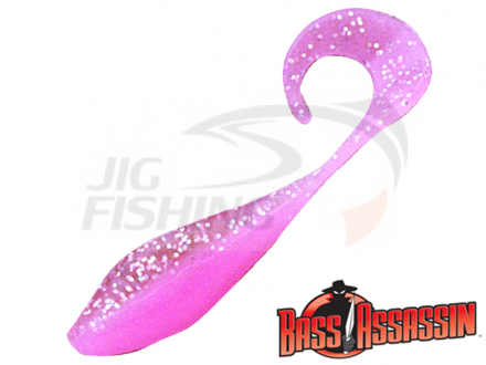 Мягкие приманки Bass Assassin Curly Shad 2&quot; #CSA35374 Pink Diamond