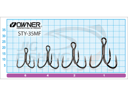 Крючки тройные Owner/C&#039;ultiva STY-35MF #01