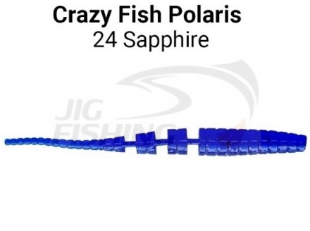 Мягкие приманки Crazy Fish Polaris 3&quot; 24 Sapphire