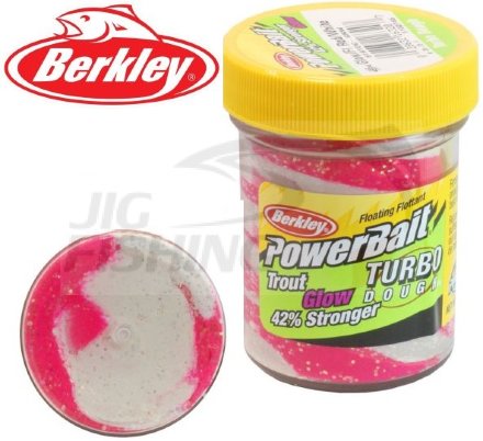 Паста форелевая Berkley Turbo Dough 50gr Glow Fluo Red White