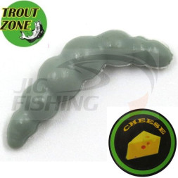 Мягкие приманки Trout Zone Brook 1.6&quot; #Gray Cheese (10шт/уп)