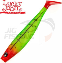 Мягкие приманки Lucky John Red Tail Shad 7'' #PG15 (3шт/уп)