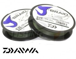 Шнур Daiwa J-Braid X4 270m Dark Green #1.5 0.17mm 8.4kg
