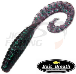 Мягкие приманки Bait Breath Curly Grub 3.5&quot; #Ur26 Junebug