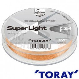 Шнур Toray Saltline Super Light PE 150m Orange #0.4 0.104mm 3.2kg