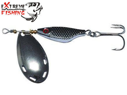 Блесна вертушка Extreme Fishing Obsolute Obsession #4 15gr #14 S/Black/S