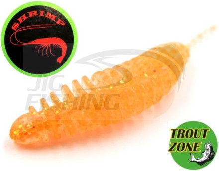 Мягкие приманки Trout Zone Plamp 1.6&quot; Orange FLK Shrimp