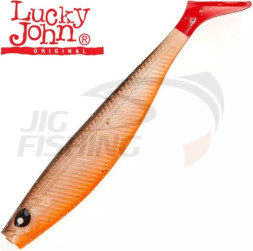 Мягкие приманки Lucky John Red Tail Shad 7'' #PG18 (3шт/уп)