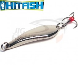 Зимняя блесна HitFish Winter Spoon 7008 45mm #01 Silver