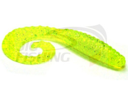 Мягкие приманки Bait Breath Curly Grub 3.5&quot; #Ur27 Chartreuse Silver