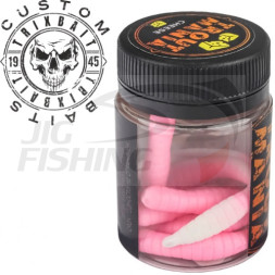 Мягкие приманки Trixbait Trout Mania Fat Worm 3&quot; #205 Pink White Cheese