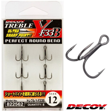 Тройной крючок Decoy Y-F33B Treble #10